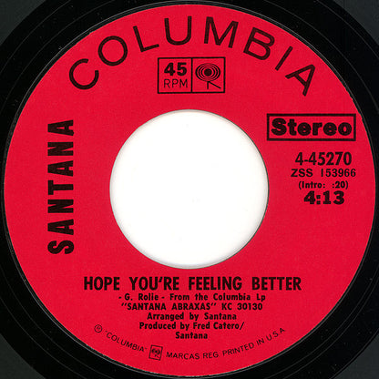 Black Magic Woman / Hope You're Feeling Better - secondary
