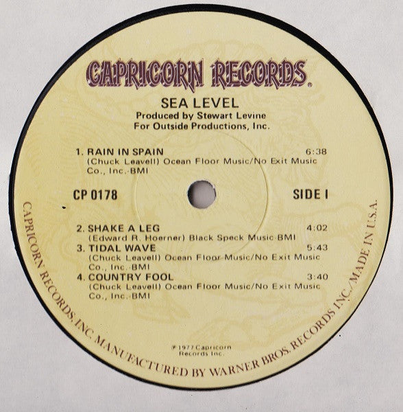 Sea Level - secondary