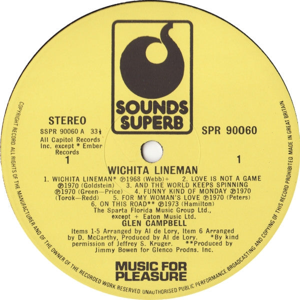 Glen Campbell - Wichita Lineman