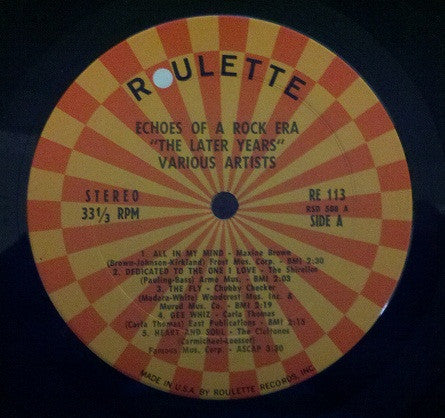 Echoes Of a Rock Era: The Later Years - secondary