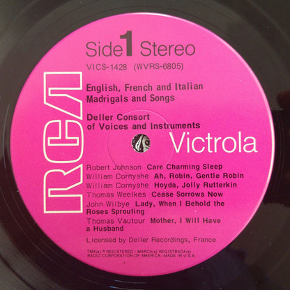 Deller Consort - English, French and Italian Madrigals and Songs