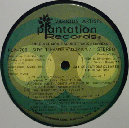 Various - Original Movie Soundtrack Recording: Harper Valley P.T.A.