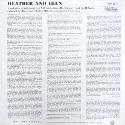 Various - Heather And Glen (Songs And Melodies Of Highland And Lowland Scotland)