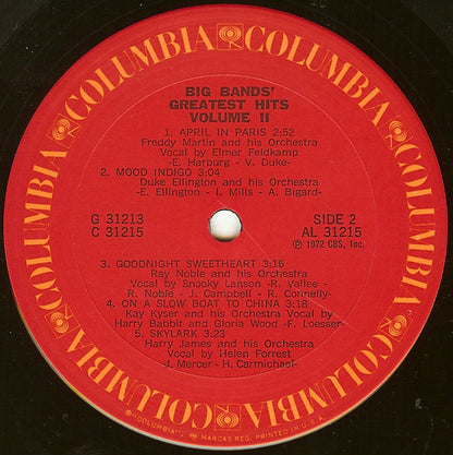 Big Bands Greatest Hits Volume 2 - secondary