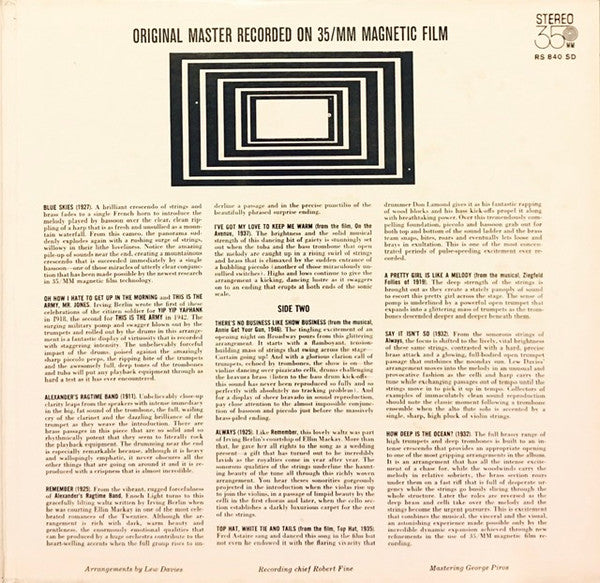 Enoch Light And His Orchestra - Enoch Light And His Orchestra At Carnegie Hall Play Irving Berlin