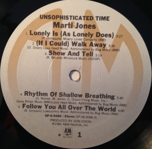 Marti Jones - Unsophisticated Time