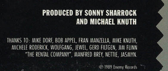 Sonny Sharrock Band - Live In New York