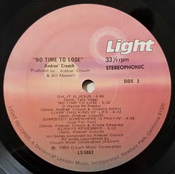 No Time To Lose - secondary