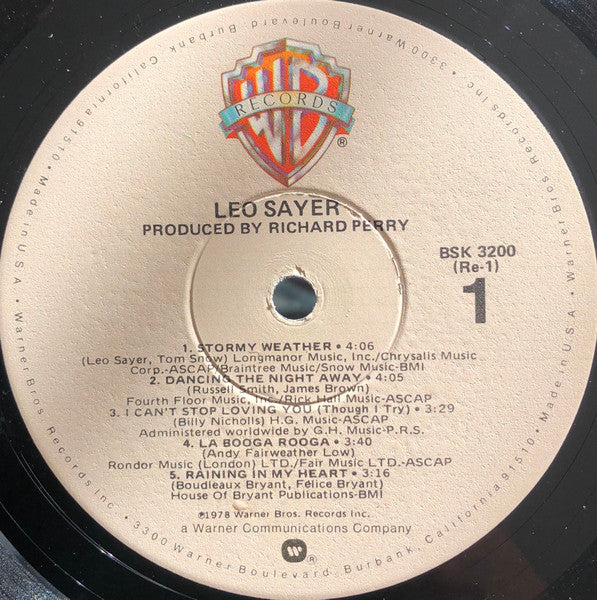 Leo Sayer - secondary