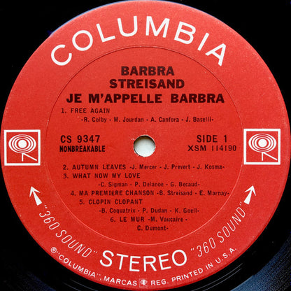 Je M'Appelle Barbra - secondary
