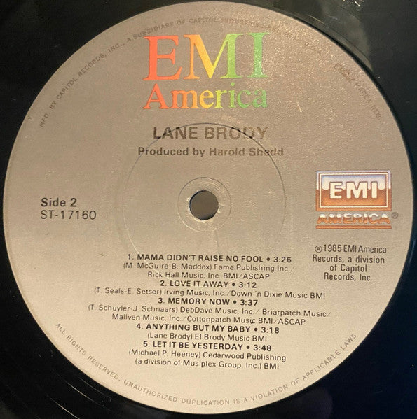 Lane Brody - secondary