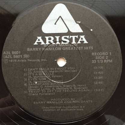 The Very Best Of Barry Manilow  - secondary