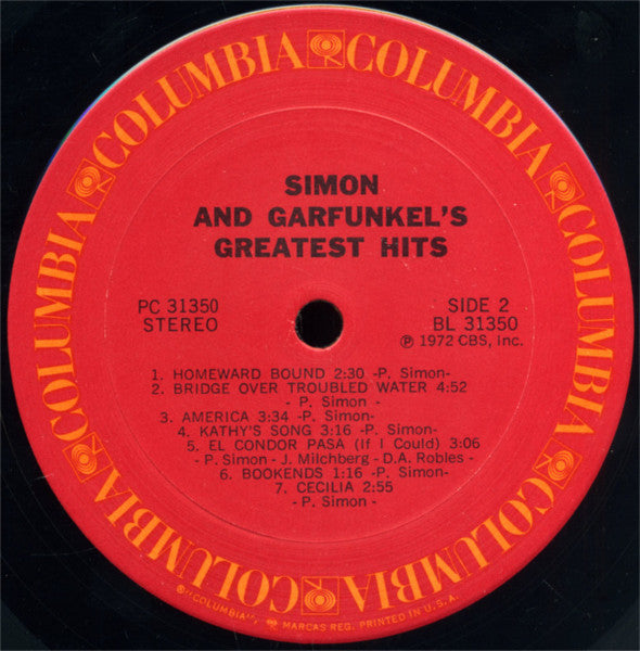 Simon And Garfunkel's Greatest Hits - secondary