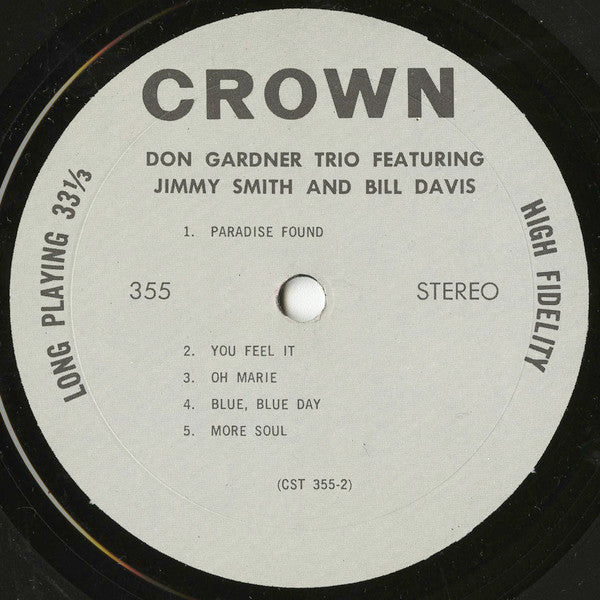 Don Gardner Trio Featuring Jimmy Smith & Bill Davis - secondary