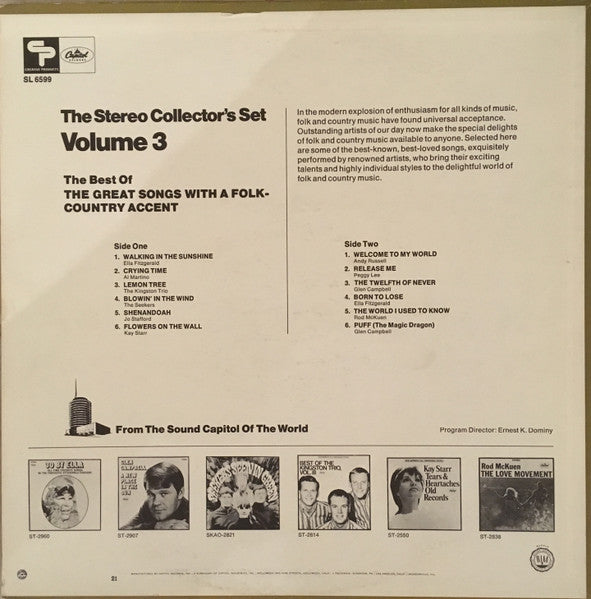 Various - The Stereo Collector's Set, Volume 3 - The Best Of The Great Songs With A Folk-Country Accent