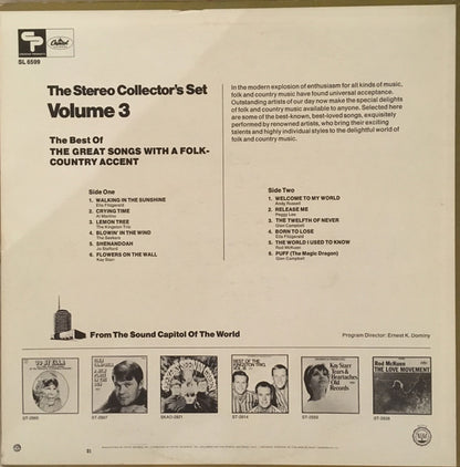 Various - The Stereo Collector's Set, Volume 3 - The Best Of The Great Songs With A Folk-Country Accent