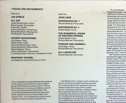 Voices And Instruments - secondary