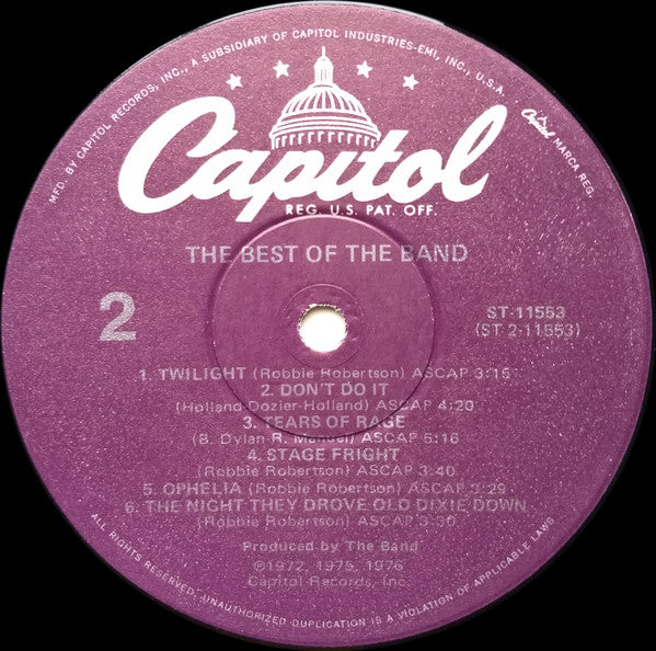 The Best Of The Band - secondary