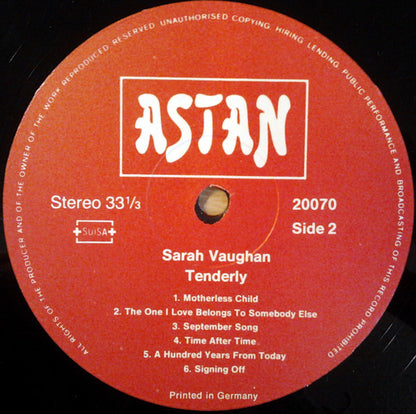 Sarah Vaughan - Tenderly