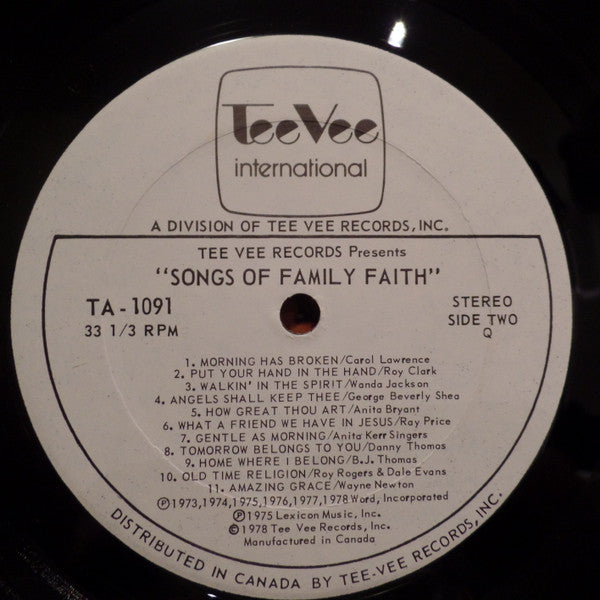 Various - Songs of Family Faith
