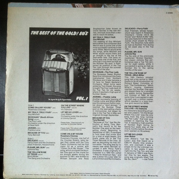 The Best Of The Gold! Vol. 1 (50's) - secondary