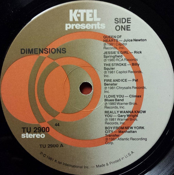 Dimensions - secondary
