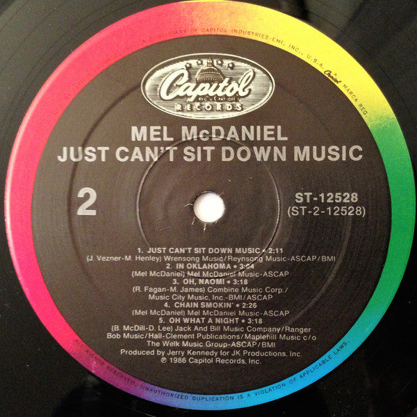 Just Can't Sit Down Music - secondary