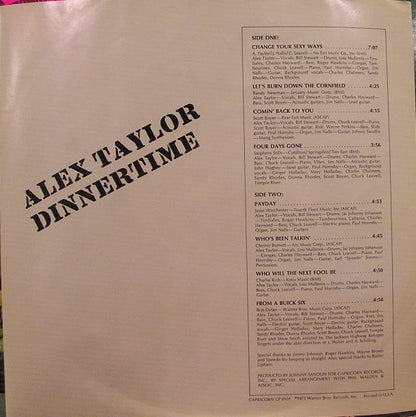 Alex Taylor - Dinnertime