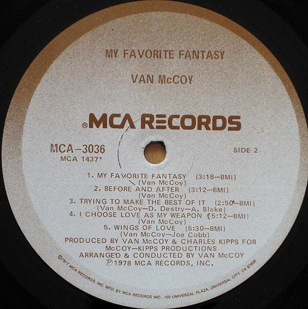 Van McCoy - My Favorite Fantasy