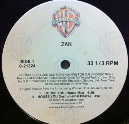 12" Single: Zan - House You