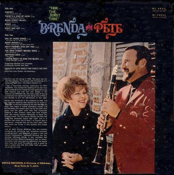Brenda Lee, Pete Fountain - "For The First Time"