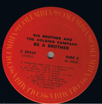 Big Brother & The Holding Company - Be A Brother