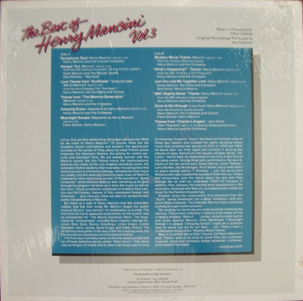 Henry Mancini - The Best Of Henry Mancini Vol. 3