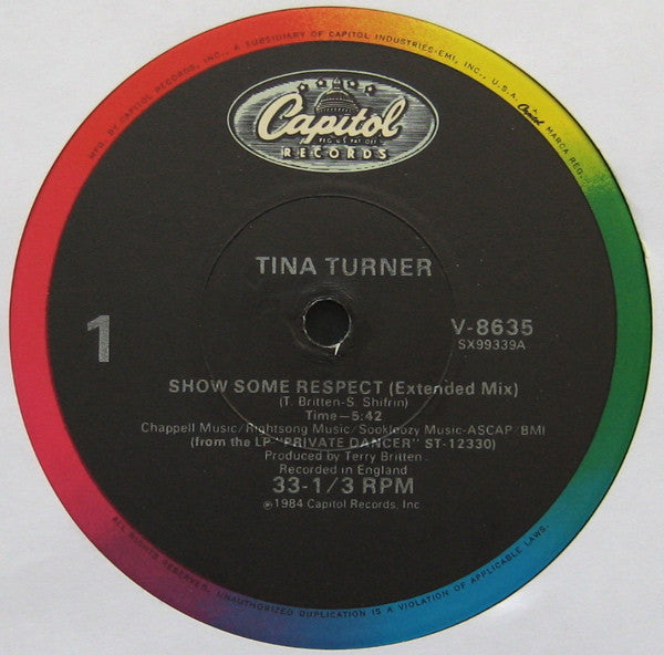 12" Single: Tina Turner - Show Some Respect (Extended Mix)