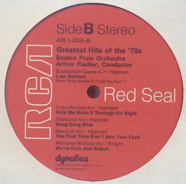 Arthur Fiedler, Boston Pops Orchestra - Greatest Hits Of The '70s