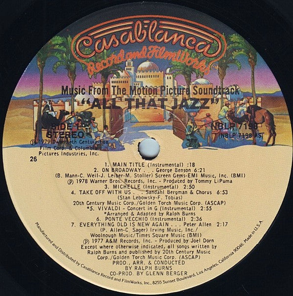 All That Jazz - Music From The Original Motion Picture Soundtrack - secondary