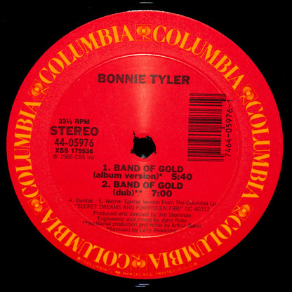12" Single: Bonnie Tyler - Band Of Gold
