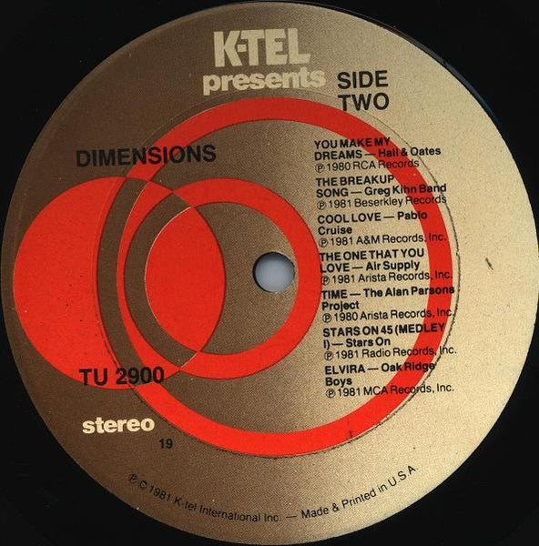 Dimensions - secondary