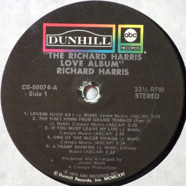 The Richard Harris Love Album - secondary