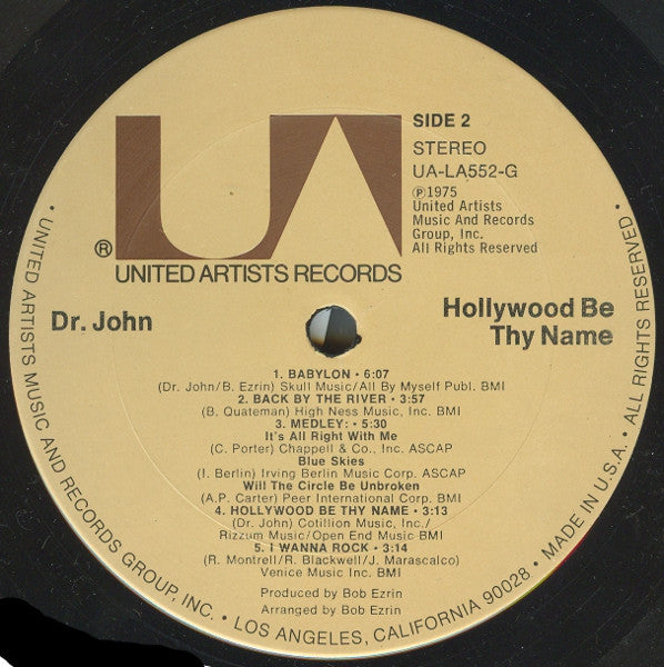 Hollywood Be Thy Name - secondary