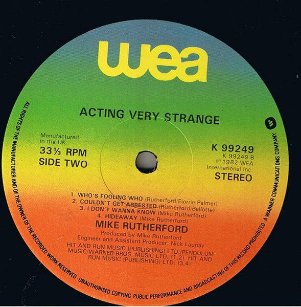 Acting Very Strange - secondary