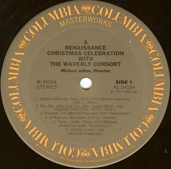 The Waverly Consort, Michael Jaffee - A Renaissance Christmas Celebration With The Waverly Consort