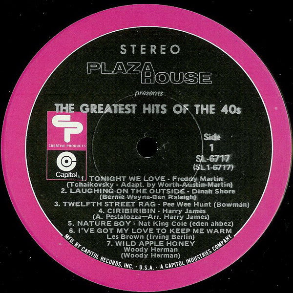 Various - Plaza House Presents The Greatest Hits Of The 40s