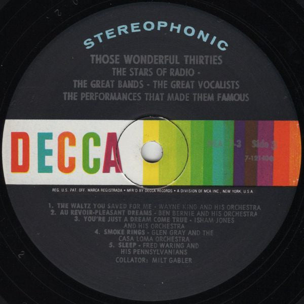 Those Wonderful Thirties - secondary