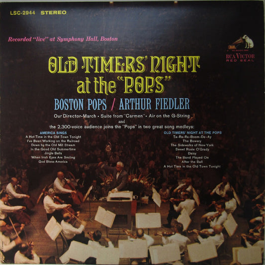 Boston Pops Orchestra, Arthur Fiedler - Old Timers' Night At The "Pops"
