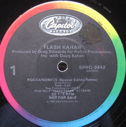 12" Single: Flash Kahan - Rockanomics