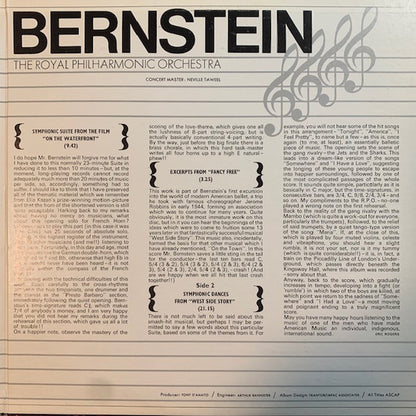 Eric Rogers, Royal Philharmonic Orchestra - The Music Of Leonard Bernstein