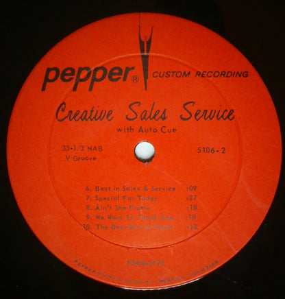 Creative Sales Service With Auto Cue - secondary