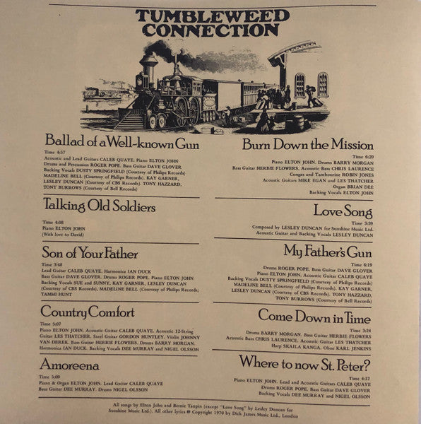 Tumbleweed Connection - secondary