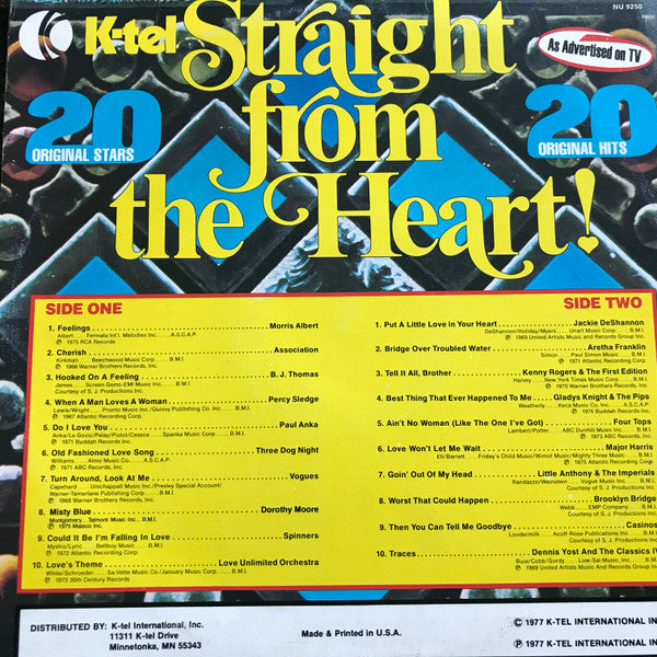 Straight From The Heart (20 Original Stars) - secondary